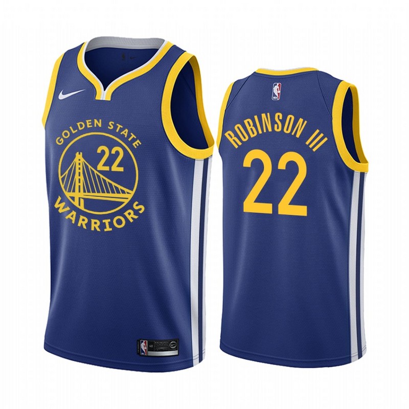 Men Golden State Warriors #22 Robinson III Game blue new Nike NBA Jerseys->golden state warriors->NBA Jersey